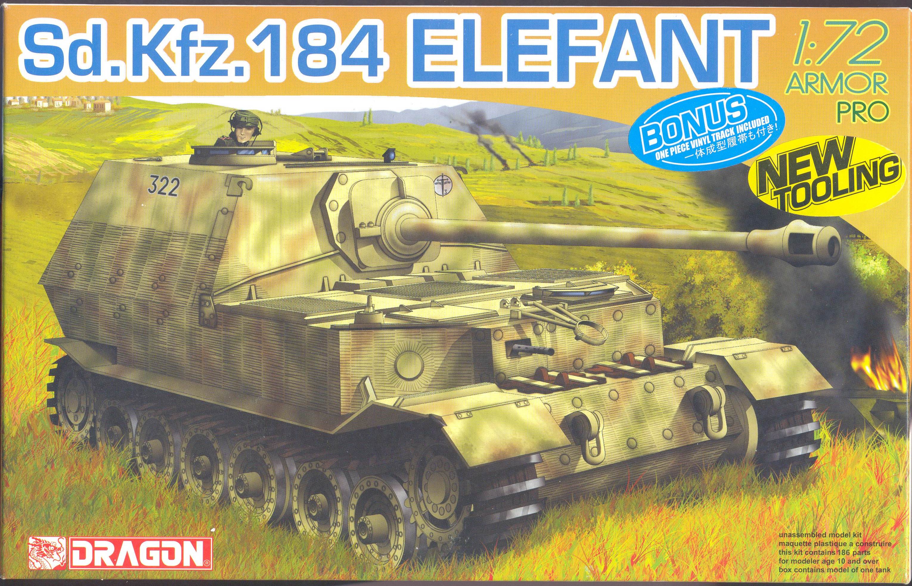 DRR-61004 1/35 Scale Sd.Kfz.184 Elefant 1./s.Pz.Abt.653 (Consign)(JE